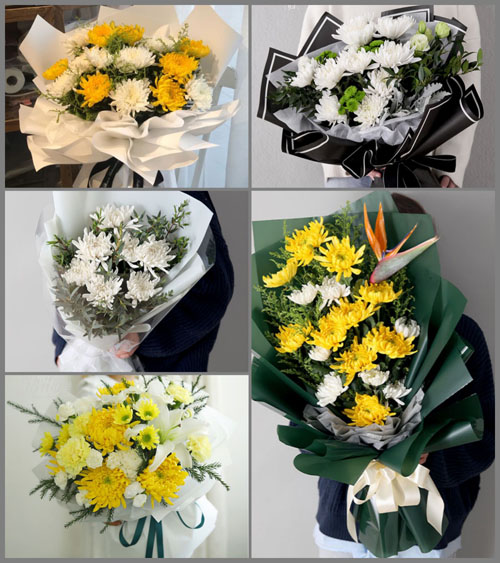 山西运城永济市虞乡镇北梯村白事花束代送